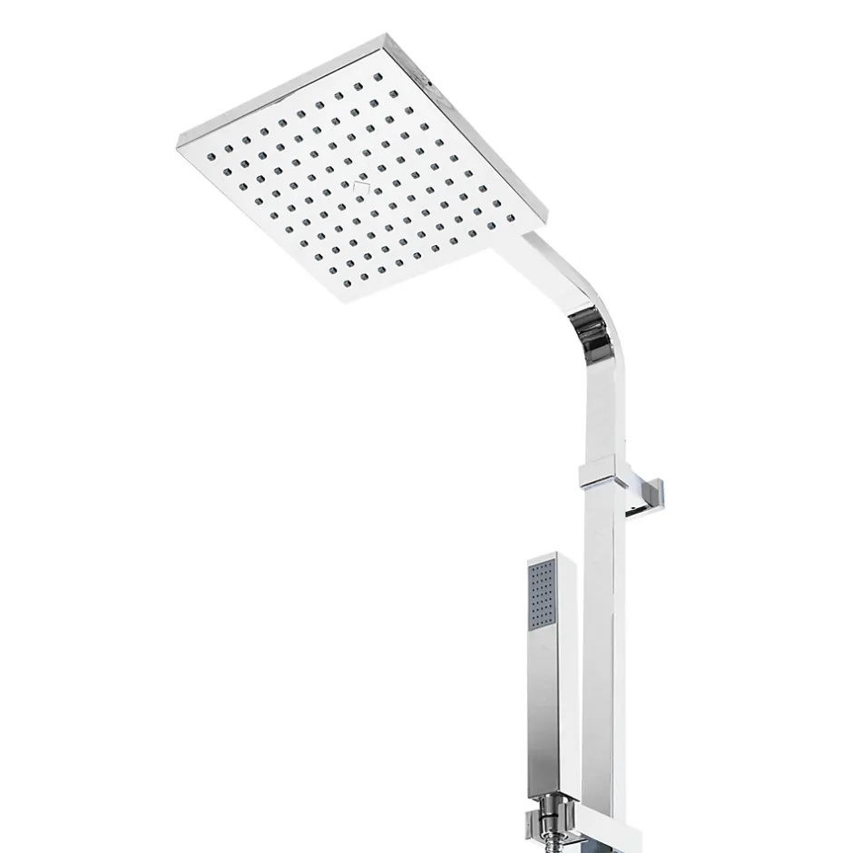 Autres Colonne de douche design carre Robinet Mitigeur thermostatique chrome* Colonne De Douche Thermostatique