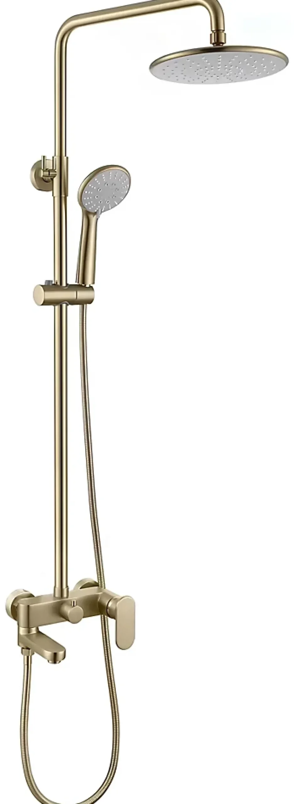 Hudor COLONNE DE DOUCHE DORÉE BROSSÉE (OR MAT) SC008 COLLECTION SCAMANDRE* Robinet De Douche