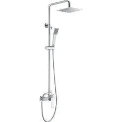 Imex Products Colonne de douche ELAN Mitigeur monocommande Chromé BrillantOr brosséBlanc matChroméNoir matCanon de fusil couleur Chromé Brill* Colonne De Douche Encastrable