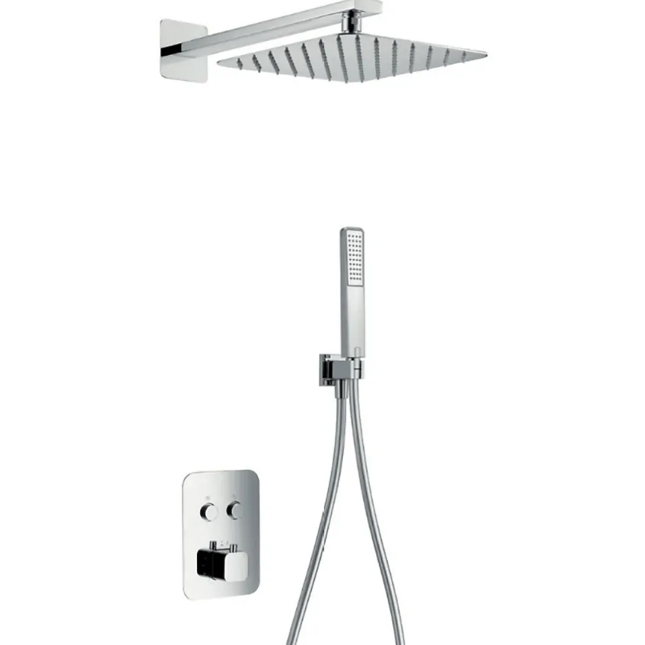 Imex Colonne de Douche Encastrée Thermostatique Anti-Calcaire Chrome MADEIRA GTM021* Colonne De Douche Encastrable