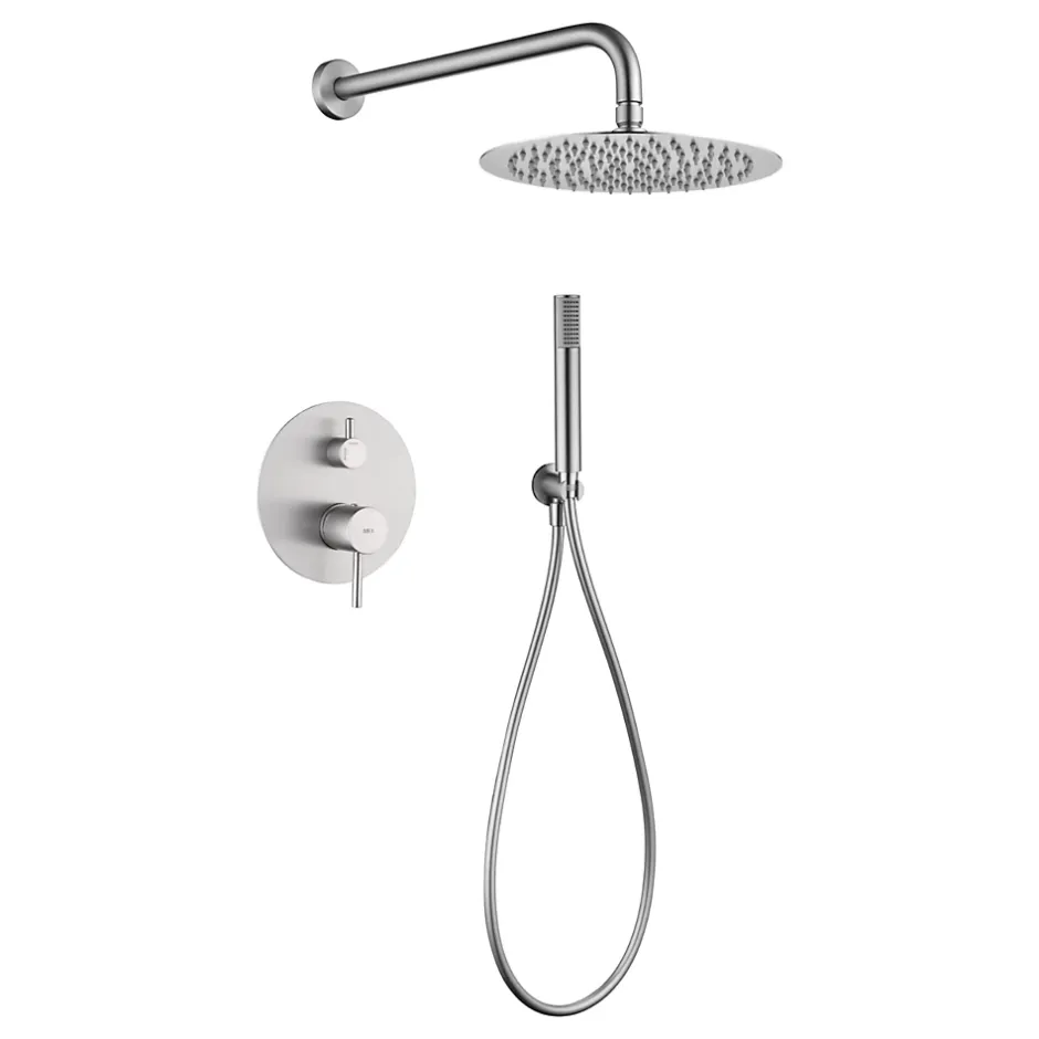 Imex Colonne de Douche Encastrée Anti-Calcaire Niquel Brossé MONZA GPM039/NQ* Colonne De Douche Encastrable