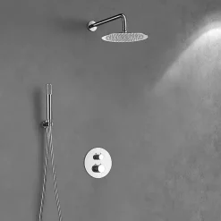 Imex Colonne de Douche Encastrée Thermostatique Anti-Calcaire Chrome MONZA GTD038* Colonne De Douche Encastrable