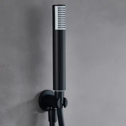 Imex Colonne de Douche Encastrée Anti-Calcaire Noir Mat MONZA GPM039/NG