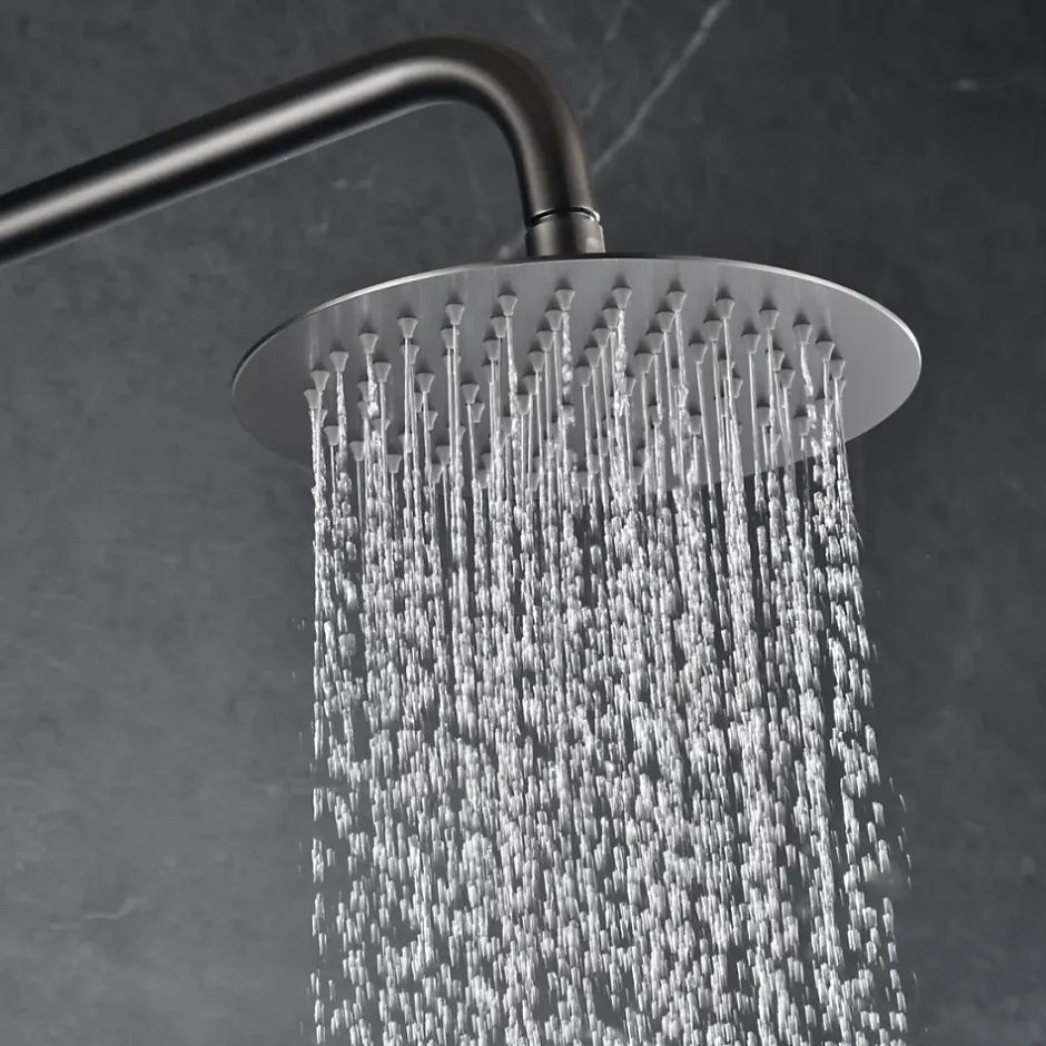 Imex Colonne de Douche Encastrée Thermostatique Anti-Calcaire Black Gun Métal MONZA GTD038/BGM* Colonne De Douche Encastrable