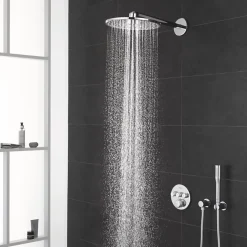 Grohe Colonne de douche encastrée thermostatique Grotherm SmartControl Douchette Euphoria Stick chromé