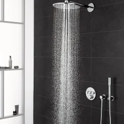 Grohe Colonne de douche encastrée thermostatique Grotherm SmartControl Douchette Euphoria Stick chromé