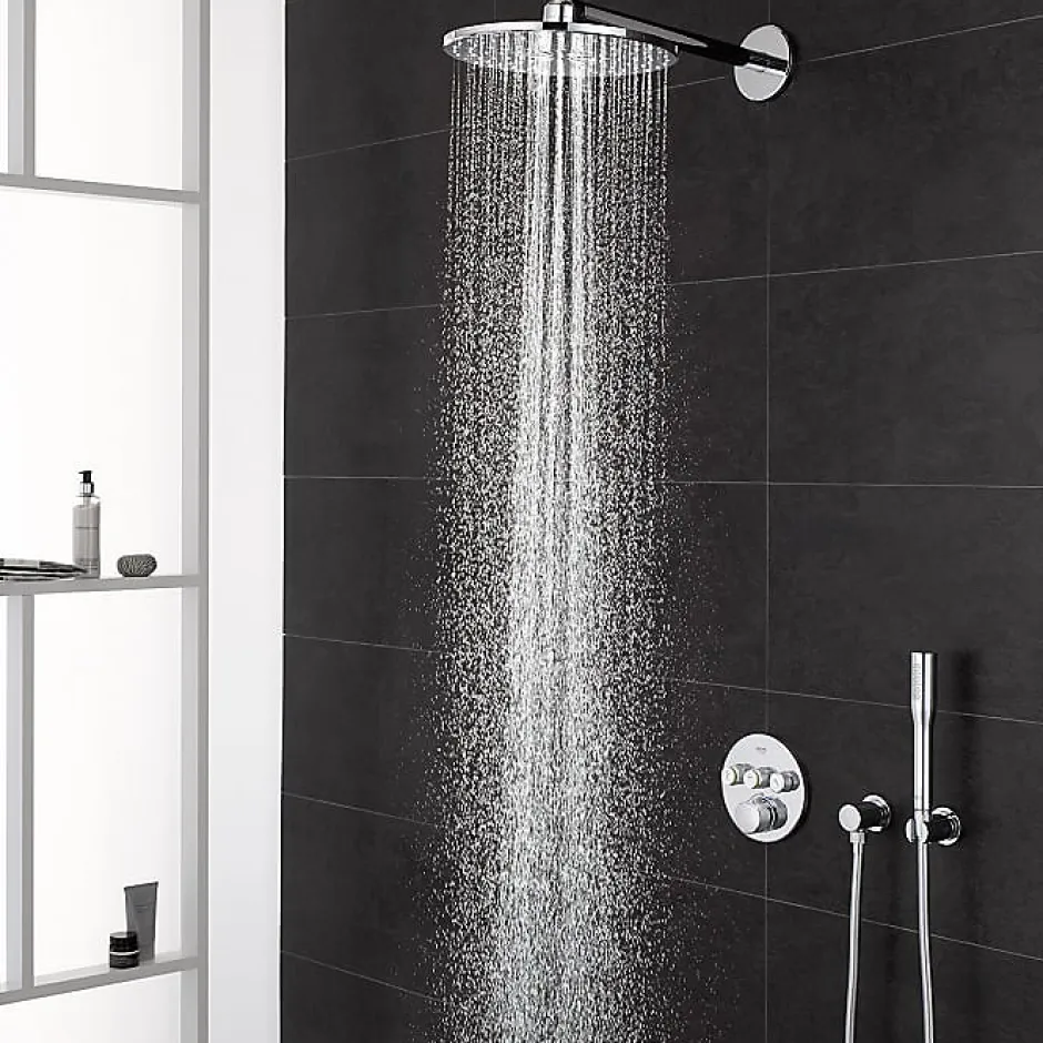 Grohe Colonne de douche encastrée thermostatique Grotherm SmartControl Douchette Euphoria Stick chromé