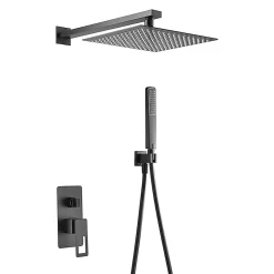 Imex Colonne de Douche Encastrée Anti-Calcaire Noir Mat SUECIA BDC032-6NG* Colonne De Douche Encastrable