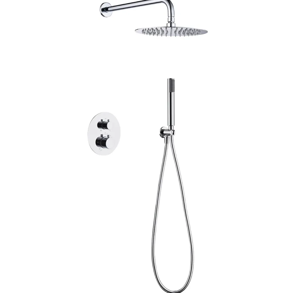 Imex Colonne de Douche Encastrée Thermostatique Anti-Calcaire Chrome MONZA GTM039