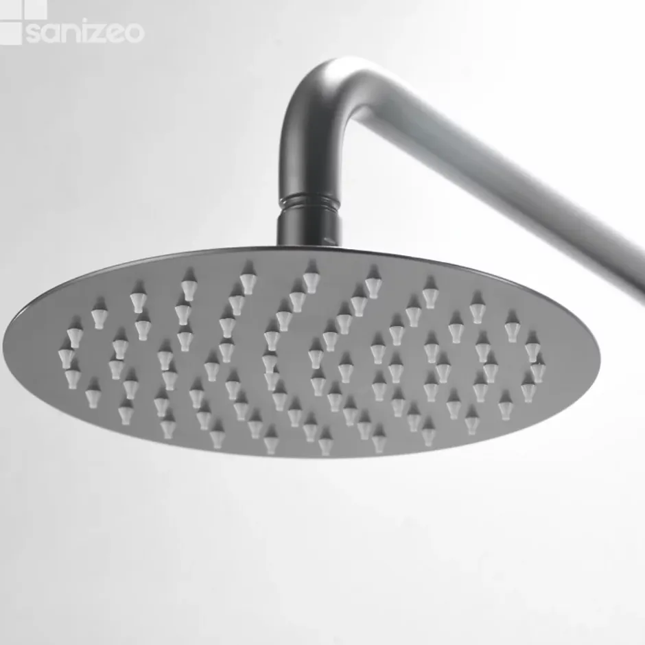 Imex Colonne de Douche Encastrée Anti-Calcaire Black Gun Métal DELOS GPD055/BGM