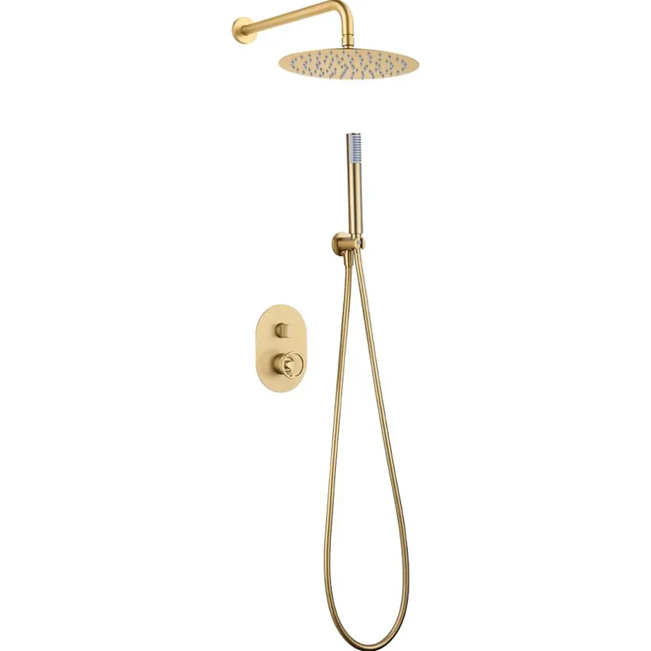 Imex Colonne de Douche Encastrée Anti-Calcaire Or Brossé OLIMPO GPC033/OC