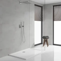 Grohe Colonne de douche encastrée thermostatique Grotherm SmartControl Douchette Euphoria Cube chromé