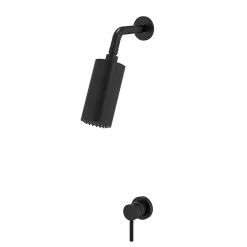 Bellegno Colonne de douche encastrée thermostatique MINIMALISTA noir mat