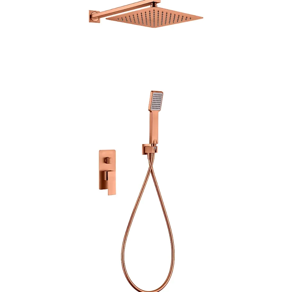 Imex Colonne de Douche Encastrée Anti-Calcaire Or Rose Cuivré PISA GPP048/ORC