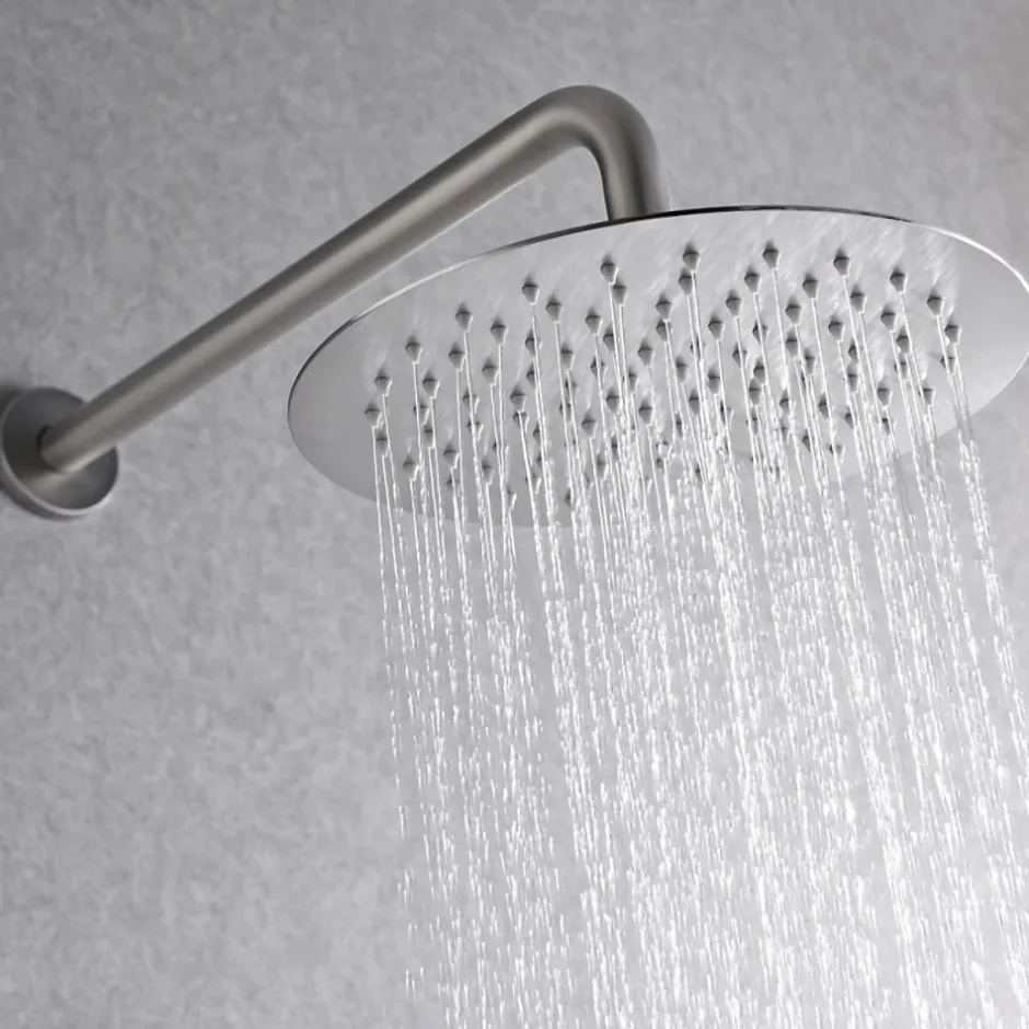 Imex Colonne de Douche Encastrée Anti-Calcaire Nickel Brossé LINE GPD038/NQ