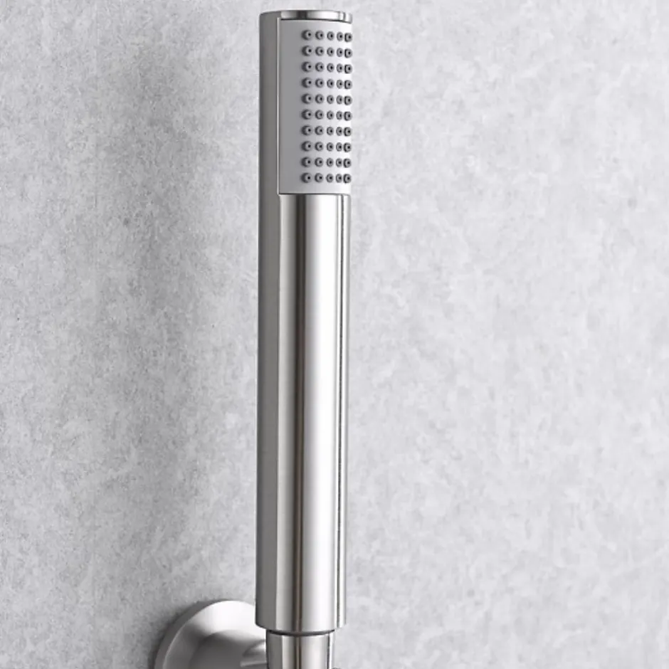 Imex Colonne de Douche Encastrée Anti-Calcaire Nickel Brossé LINE GPD038/NQ