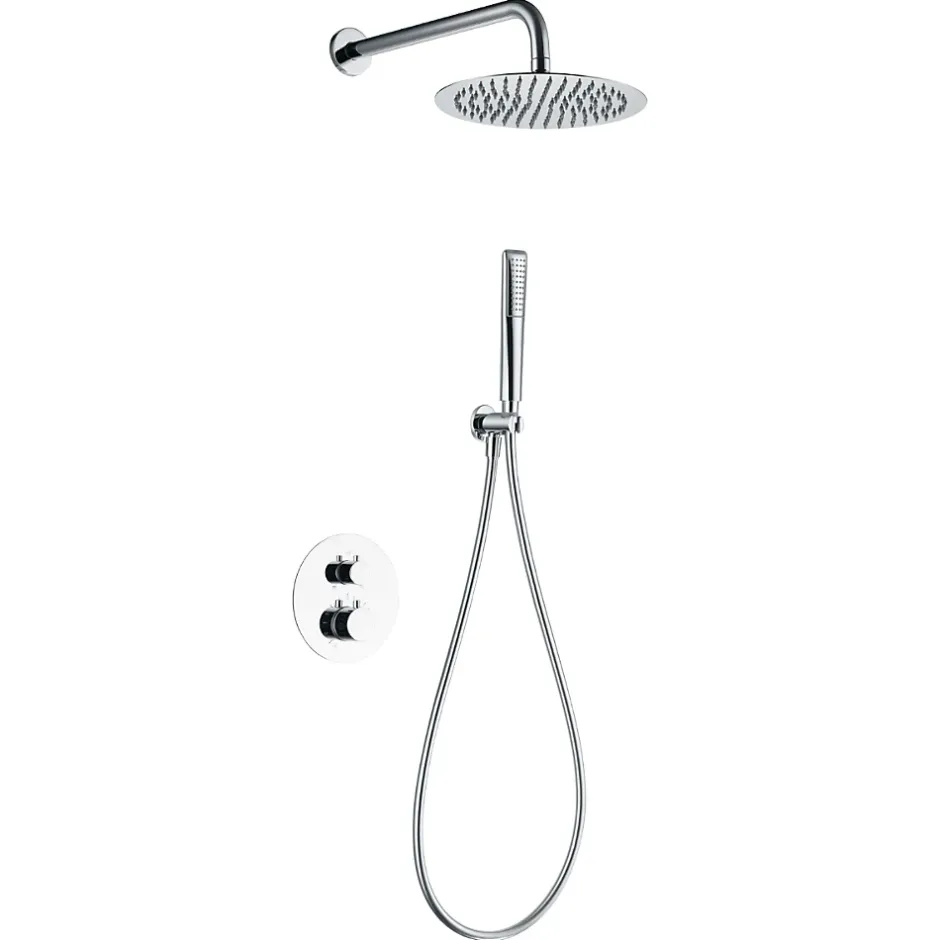 Imex Colonne de Douche Encastrée Thermostatique Anti-Calcaire Chrome NAPOLES GTN047
