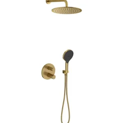 Jacob Delafon Colonne de douche encastrée thermostatique Metro laiton brossé