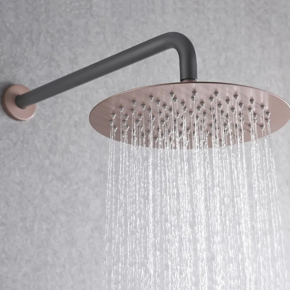 Imex Colonne de Douche Encastrée Thermostatique Anti-Calcaire Gris et Champagne MONZA GTD038/GC