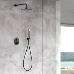 Imex Colonne de Douche Encastrée Anti-Calcaire Noir Mat OLIMPO GPC033/NG