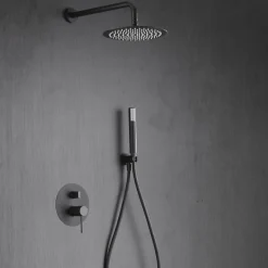 Imex Colonne de Douche Encastrée Anti-Calcaire Black Gun Métal LINE GPD038/BGM* Colonne De Douche Encastrable
