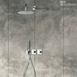 Imex Colonne de Douche Encastrée Thermostatique Anti-Calcaire Chrome TIBET GTT054