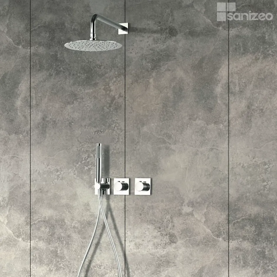 Imex Colonne de Douche Encastrée Thermostatique Anti-Calcaire Chrome TIBET GTT054