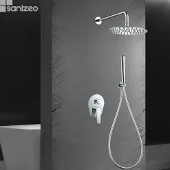 Imex Colonne de Douche Encastrée Anti-Calcaire Chrome DELOS GPD055* Colonne De Douche Encastrable
