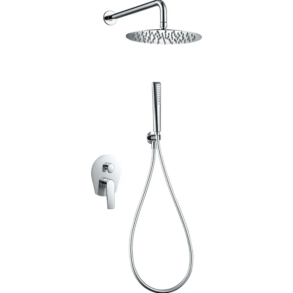 Imex Colonne de Douche Encastrée Anti-Calcaire Chrome DELOS GPD055* Colonne De Douche Encastrable