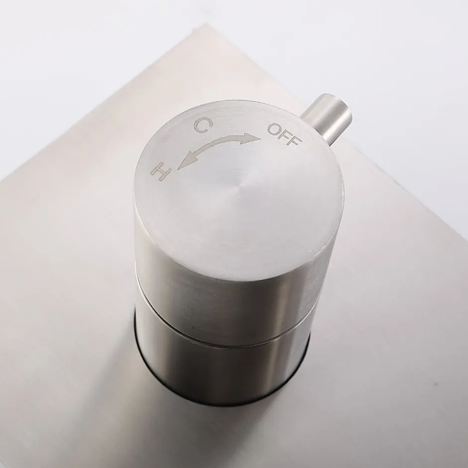 Bellegno Colonne de douche encastrée thermostatique CORPOSA acier brossé