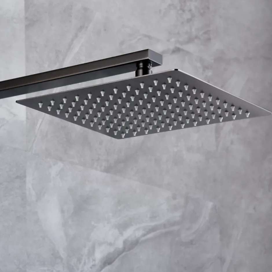 Imex Colonne de Douche Encastrée Anti-Calcaire Black Gun Métal PISA GPP048/BGM