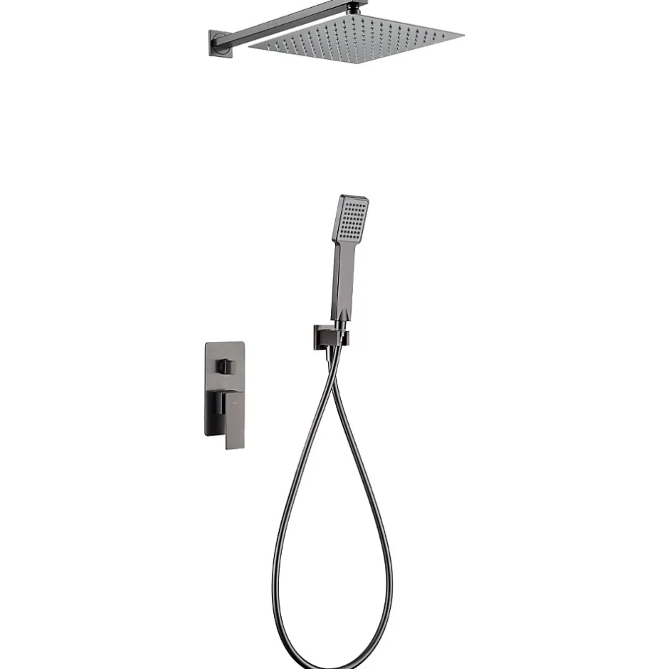 Imex Colonne de Douche Encastrée Anti-Calcaire Black Gun Métal PISA GPP048/BGM