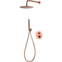 Imex Colonne de Douche Encastrée Thermostatique Anti-Calcaire Or Rose Cuivré GENOVA GTG053/ORC