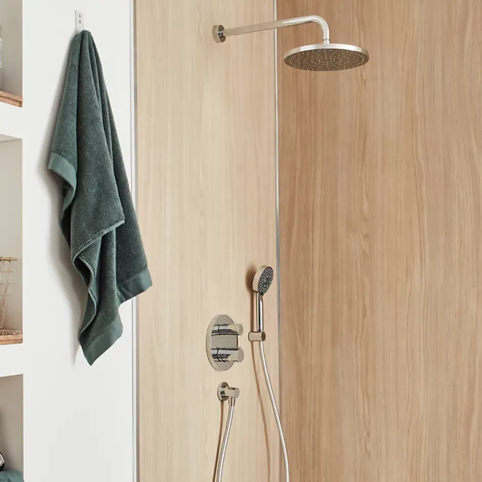 Jacob Delafon Colonne de douche encastrée thermostatique Modulo + nettoyant