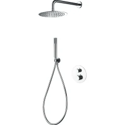 Imex Colonne de Douche Encastrée Thermostatique Anti-Calcaire Chrome GENOVA GTG053