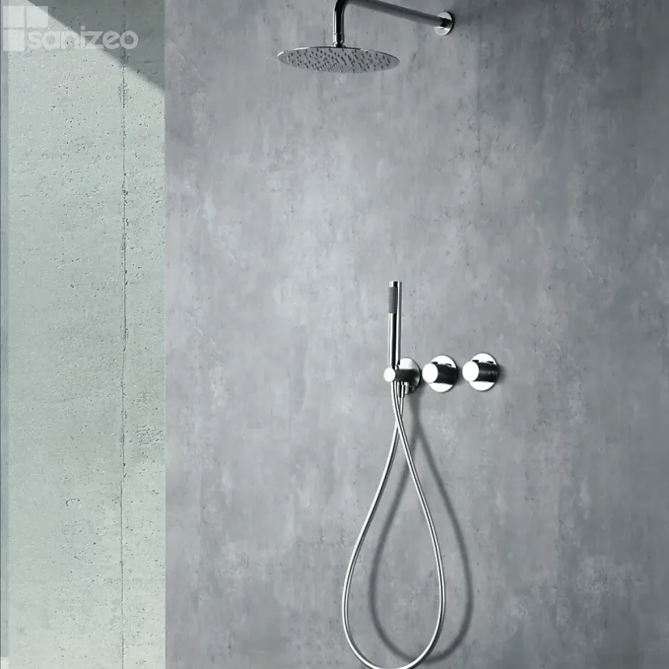 Imex Colonne de Douche Encastrée Thermostatique Anti-Calcaire Chrome ASSEN GTA052* Colonne De Douche Encastrable