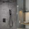 Imex Colonne de Douche Encastrée Anti-Calcaire Noir Mat DUBLIN GPE006/NG* Colonne De Douche Encastrable