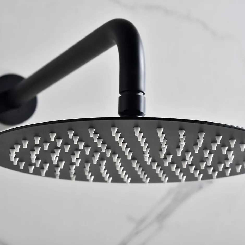 Imex Colonne de Douche Encastrée Thermostatique Anti-Calcaire Noir Mat MONZA GTM039/NG