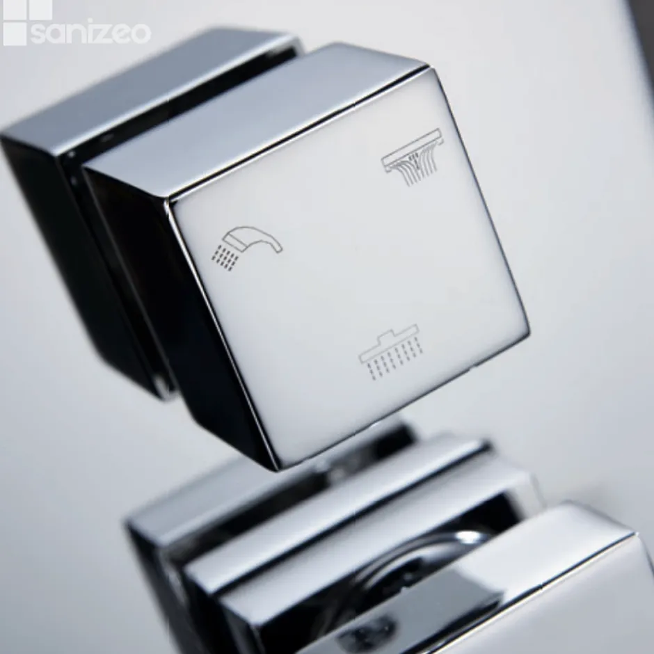 Imex Colonne de Douche Encastrée Anti-Calcaire Chrome MALAGA GTS020