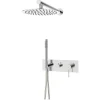 Essebagno Colonne de douche encastrée mécanique chrome Envol* Colonne De Douche Encastrable