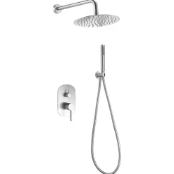 Imex Colonne de Douche Encastrée Anti-Calcaire Acier Inoxydable Intérieur / Extérieur MOSCU GTK034
