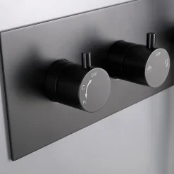 Bellegno Colonne de douche encastrée thermostatique CORPOSA noir mat* Colonne De Douche Encastrable
