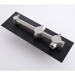 Bellegno Colonne de douche encastrée thermostatique CORPOSA noir mat* Colonne De Douche Encastrable