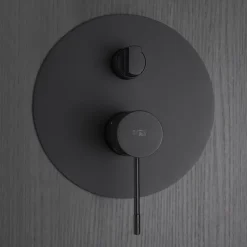 Imex Colonne de Douche Encastrée Anti-Calcaire Noir Mat LINE GPD038/NG