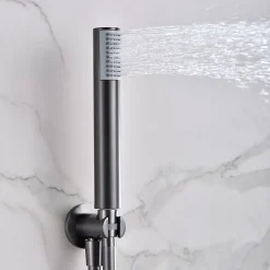 Imex Colonne de Douche Encastrée Thermostatique Anti-Calcaire Black Gun Métal MONZA GTM039/BGM* Colonne De Douche Encastrable