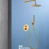 Imex Colonne de Douche Encastrée Thermostatique Anti-Calcaire Or Brossé GENOVA GTG053/OC