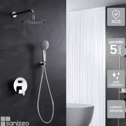 Imex Colonne de Douche Encastrée Anti-Calcaire Chrome BELGICA GPZ044