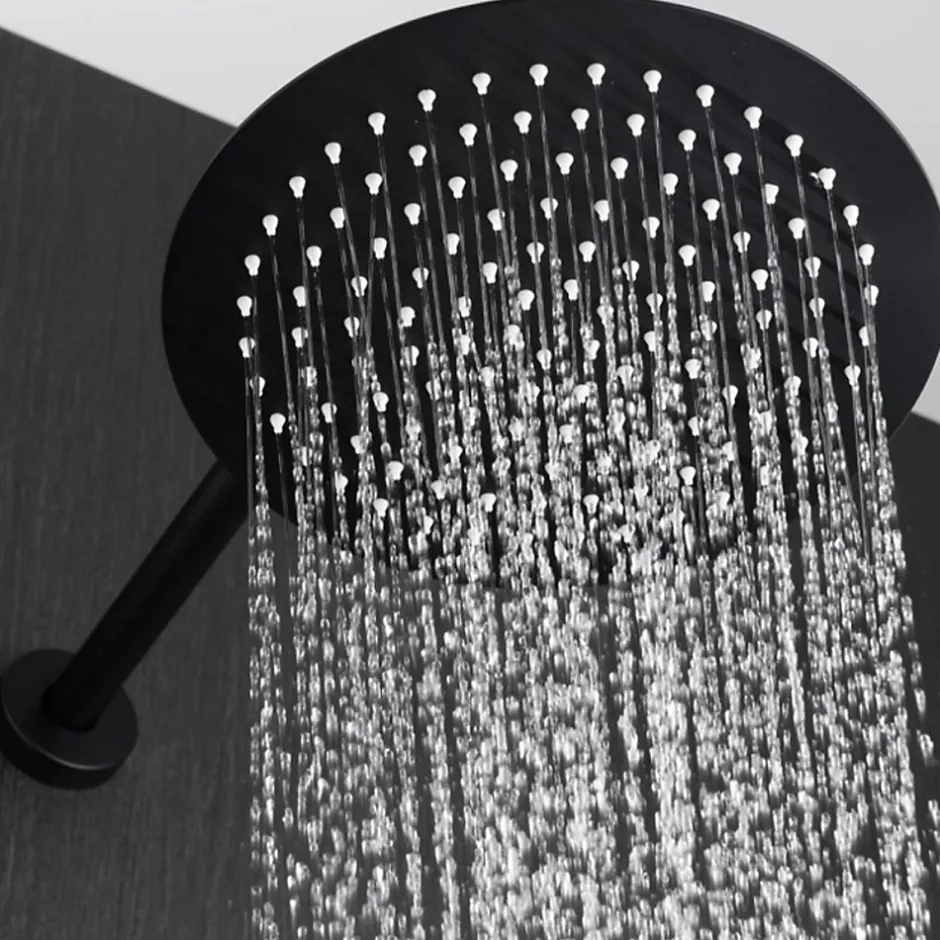 Imex Colonne de Douche Encastrée Thermostatique Anti-Calcaire Noir Mat IMONZA GTD038/NG