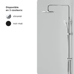 Am.Pm Europe Colonne de douche et bain baignoire sans robinet, Système de douche Chromé F07TA000 Hit AM.PM