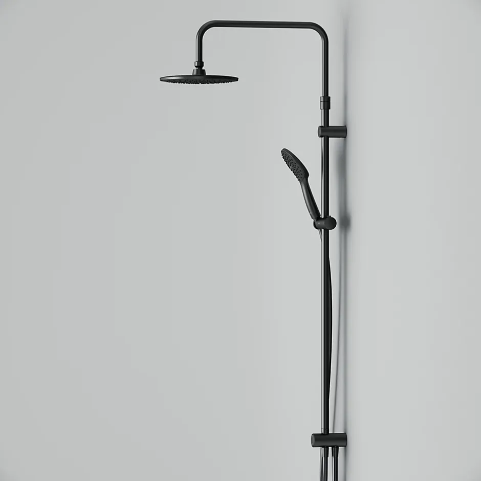 Am.Pm Europe Colonne de douche et bain baignoire sans robinet Gem Noir F0790022 AM.PM